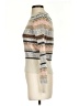 J.Crew Chevron-herringbone Tan Turtleneck Sweater Size XXS - photo 5