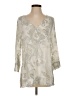 Crosby 100% Rayon Ivory 3/4 Sleeve Blouse Size S (estimated) - photo 1