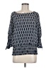 MICHAEL Michael Kors 100% Polyester Blue 3/4 Sleeve Blouse Size M - photo 1