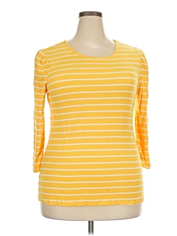 Time and Tru 3/4 Sleeve T-Shirt (view 1)