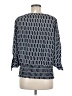 MICHAEL Michael Kors 100% Polyester Blue 3/4 Sleeve Blouse Size M - photo 2