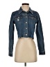 Industry 100% Cotton Solid Blue Denim Jacket Size XS - photo 1