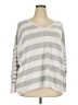 Lane Bryant Outlet Stripes Gray Pullover Sweater Size 18 - 20 Plus - photo 1