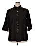 Chico's Design Black 3/4 Sleeve Button-Down Shirt Size XL (estimated) - photo 1