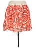 Mango Print Orange Casual Skirt Size 6 - photo 1