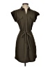 Express 100% Polyester Solid Brown Casual Dress Size XS - photo 1