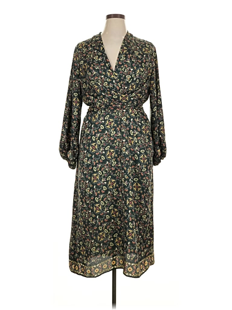Pre-owned Max Studio Casual Dress In Green