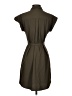 Express 100% Polyester Solid Brown Casual Dress Size XS - photo 2