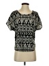 Sweet Rain 100% Polyester Black Short Sleeve Top Size S - photo 1