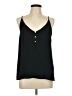 Ann Taylor LOFT 100% Polyester Black Sleeveless Blouse Size L - photo 1