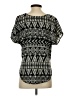 Sweet Rain 100% Polyester Black Short Sleeve Top Size S - photo 2