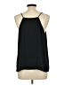 Ann Taylor LOFT 100% Polyester Black Sleeveless Blouse Size L - photo 2