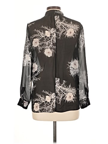 iris Long Sleeve Silk Top (view 2)