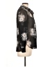 iris 100% Silk Black Long Sleeve Silk Top Size 10 - photo 4
