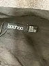 Boohoo 100% Polyester Houndstooth Black Long Sleeve Blouse Size 12 - photo 7