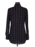 Eden & Olivia Plaid Black Long Sleeve Button-Down Shirt Size M - photo 2