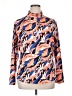Sport Haley Print Orange Track Jacket Size XL - photo 1