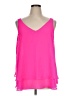 Lane Bryant 100% Polyester Pink Sleeveless Blouse Size 16 - photo 1