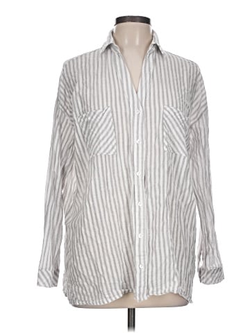 MIOU MUSE Long Sleeve Button-Down Shirt (view 1)