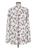 Pleione 100% Polyester Floral Ivory Long Sleeve Blouse Size M - photo 2