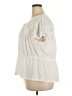 Lane Bryant Solid White Ivory Short Sleeve Blouse Size 22 - 24 Plus - photo 5