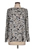 Ann Taylor LOFT 100% Polyester Silver Long Sleeve Blouse Size L - photo 1