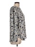 Ann Taylor LOFT 100% Polyester Silver Long Sleeve Blouse Size L - photo 4