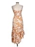Oliphant Graphic Orange Casual Dress Size L - photo 2