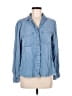 Harper Blue Long Sleeve Button-Down Shirt Size M - photo 1