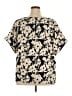MELLODAY Black Short Sleeve Blouse Size 3X - photo 2