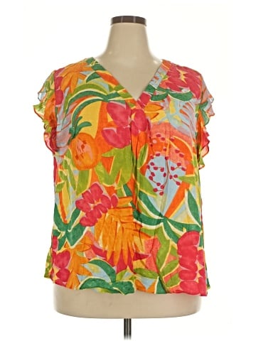 RACHEL Rachel Roy Short Sleeve Blouse (view 1)