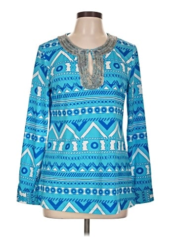 INC International Concepts Long Sleeve Blouse (view 1)