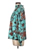 Shein Floral Teal Long Sleeve Blouse Size L - photo 5