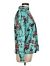 Shein Floral Teal Long Sleeve Blouse Size L - photo 4