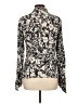 Evan Picone 100% Silk Silver Long Sleeve Silk Top Size 10 - photo 2