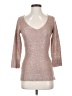 Max Edition Metallic Silver Pullover Sweater Size S - photo 1