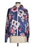 American Eagle Outfitters 100% Polyester Floral Blue Windbreaker Size M - photo 1
