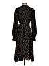 Max Studio Polka Dots Black Casual Dress Size S - photo 2