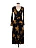 Saint + Sofia Print Black Cocktail Dress Size 6 - photo 1