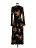 Saint + Sofia Print Black Cocktail Dress Size 6 - photo 2