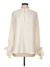 Ann Taylor 100% Polyester Ivory Long Sleeve Blouse Size L - photo 1