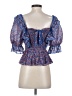 Saylor Blue 3/4 Sleeve Blouse Size XS - photo 2