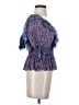 Saylor Blue 3/4 Sleeve Blouse Size XS - photo 4