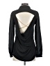 2b bebe Black Long Sleeve Blouse Size XS - photo 2