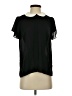 CeCe 100% Polyester Solid Black Short Sleeve Blouse Size S - photo 1