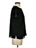 CeCe 100% Polyester Solid Black Short Sleeve Blouse Size S - photo 4