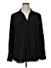 Ann Taylor 100% Polyester Black Long Sleeve Blouse Size XL - photo 1