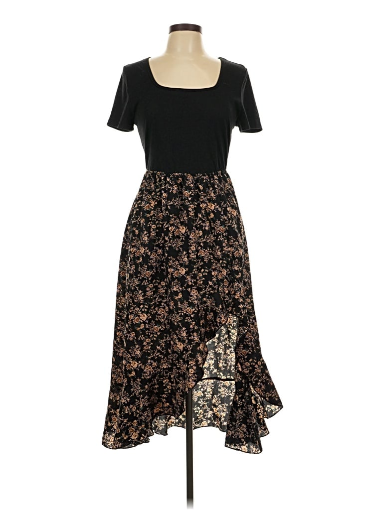 Pre-owned Shein Casual Dress In Black