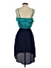 Olive and Oak 100% Polyester Color Block Teal Casual Dress Size S - photo 2