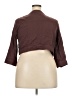 Torrid Brown 3/4 Sleeve Button-Down Shirt Size 2X Plus (2) - photo 2